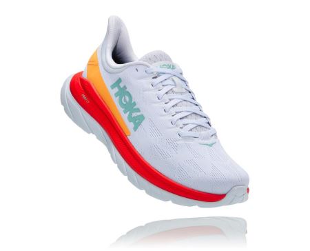 Hoka Mach 4 - Adidasi Alergare Pe Drum Barbati Albi | RO-RE0jnvP